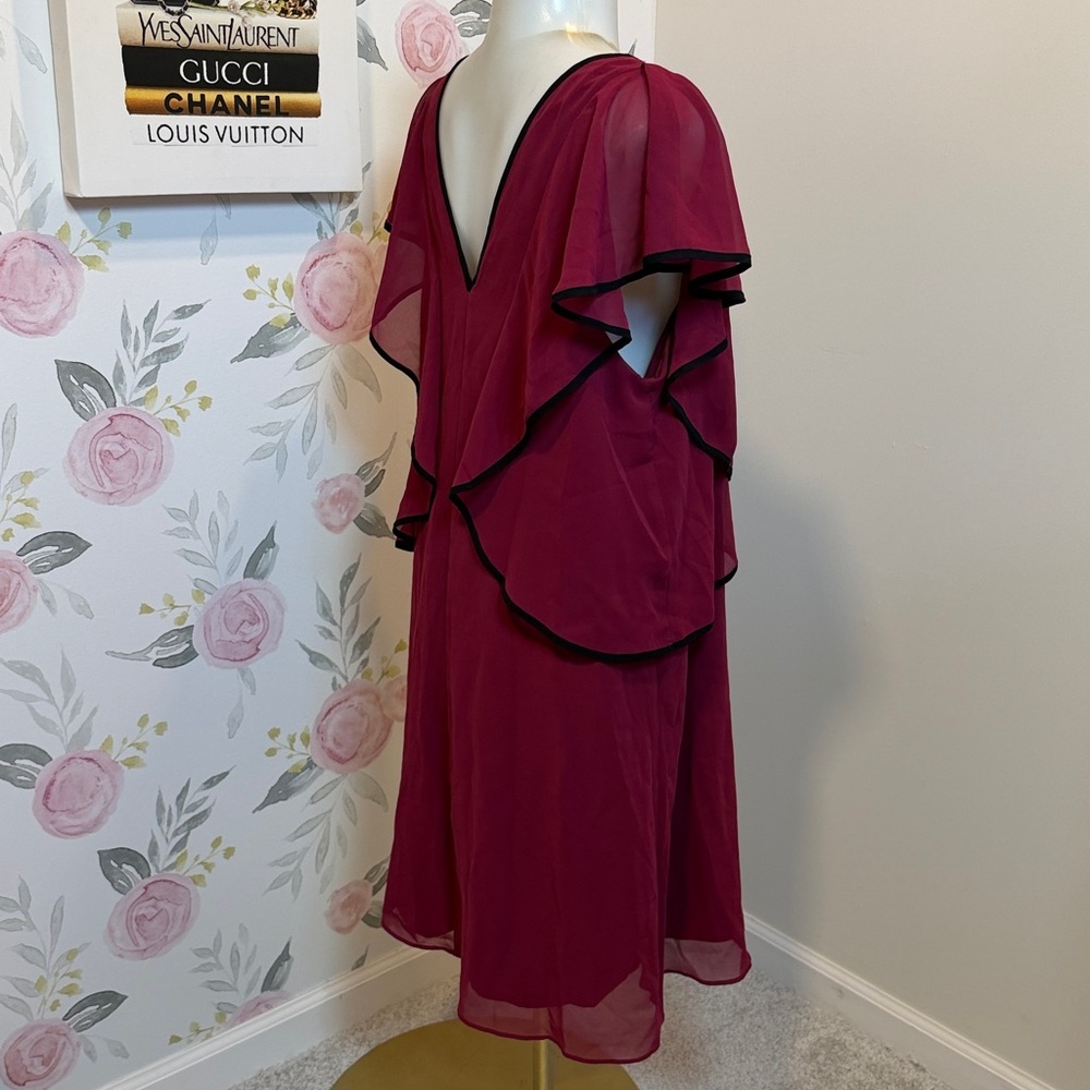 BCBG Black Trim Dress - Picture 3 of 5